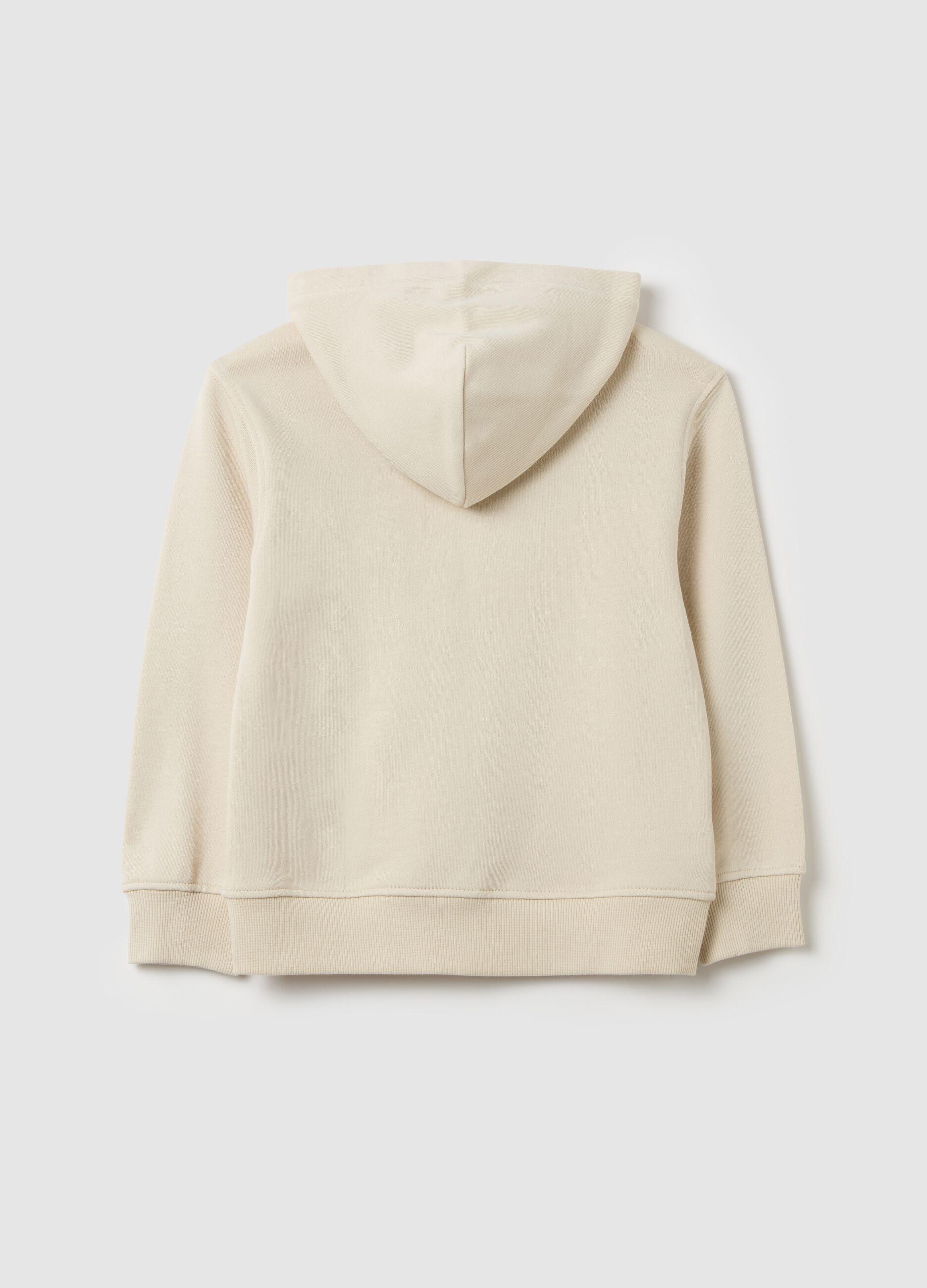 Full-zip in French Terry con cappuccio 