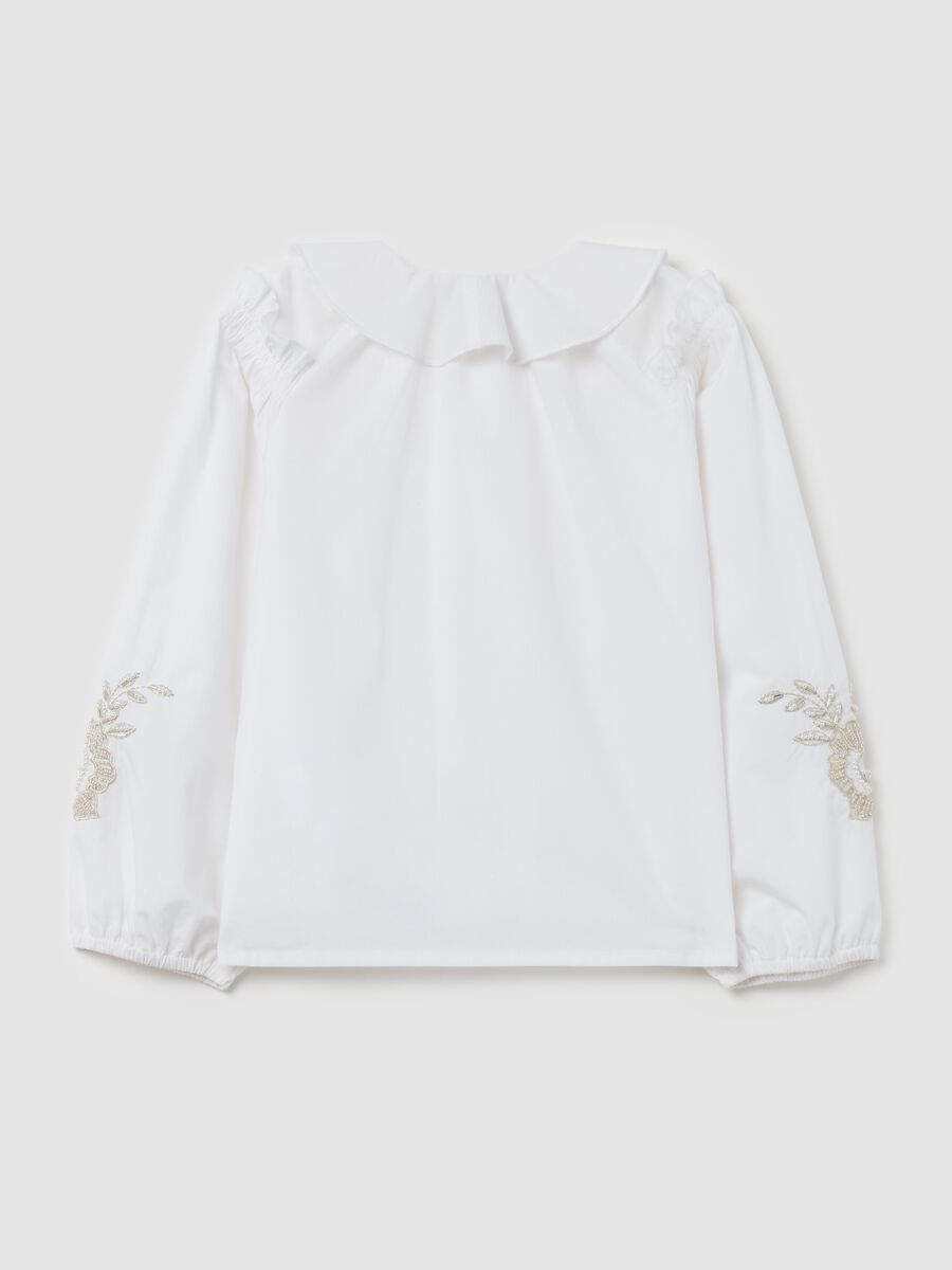 Shirt with diamanté flower_4