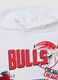 Kids' white pure cotton hoodie regular fit with Chicago Bulls logo_2