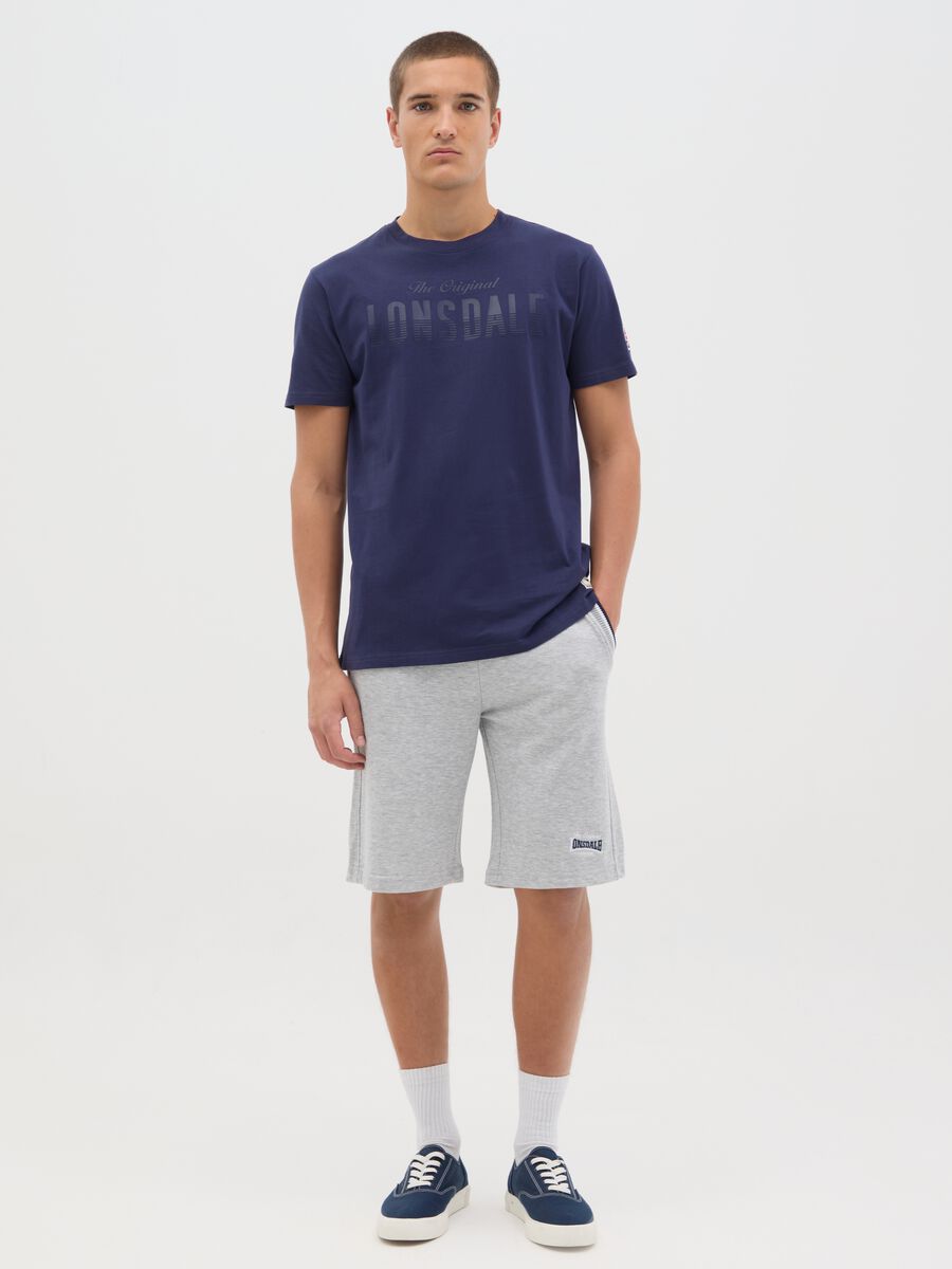 Lonsdale Blue Cotton Short Sleeve T-shirt_1