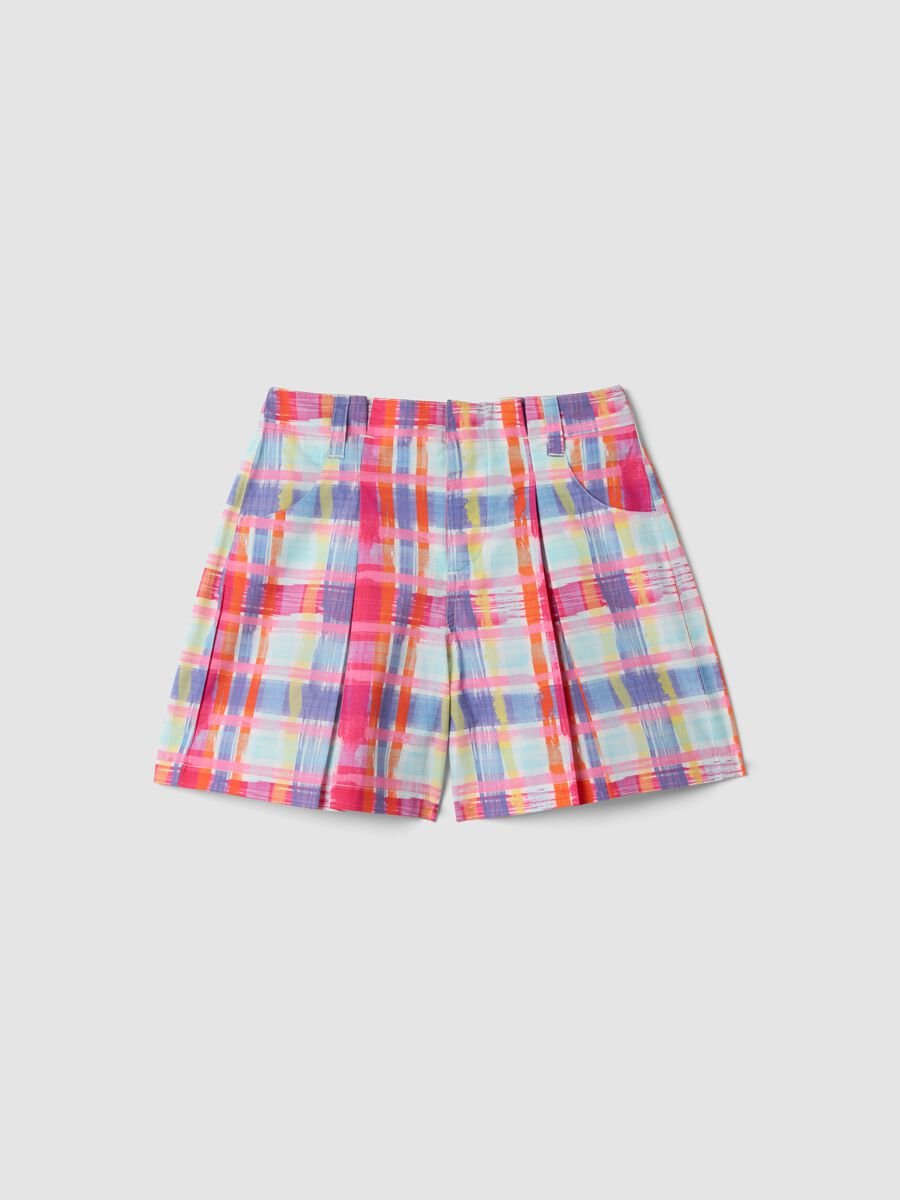 Shorts multicolor in puro cotone_0