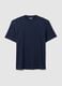 Blue pure cotton T-shirt relaxed fit_4
