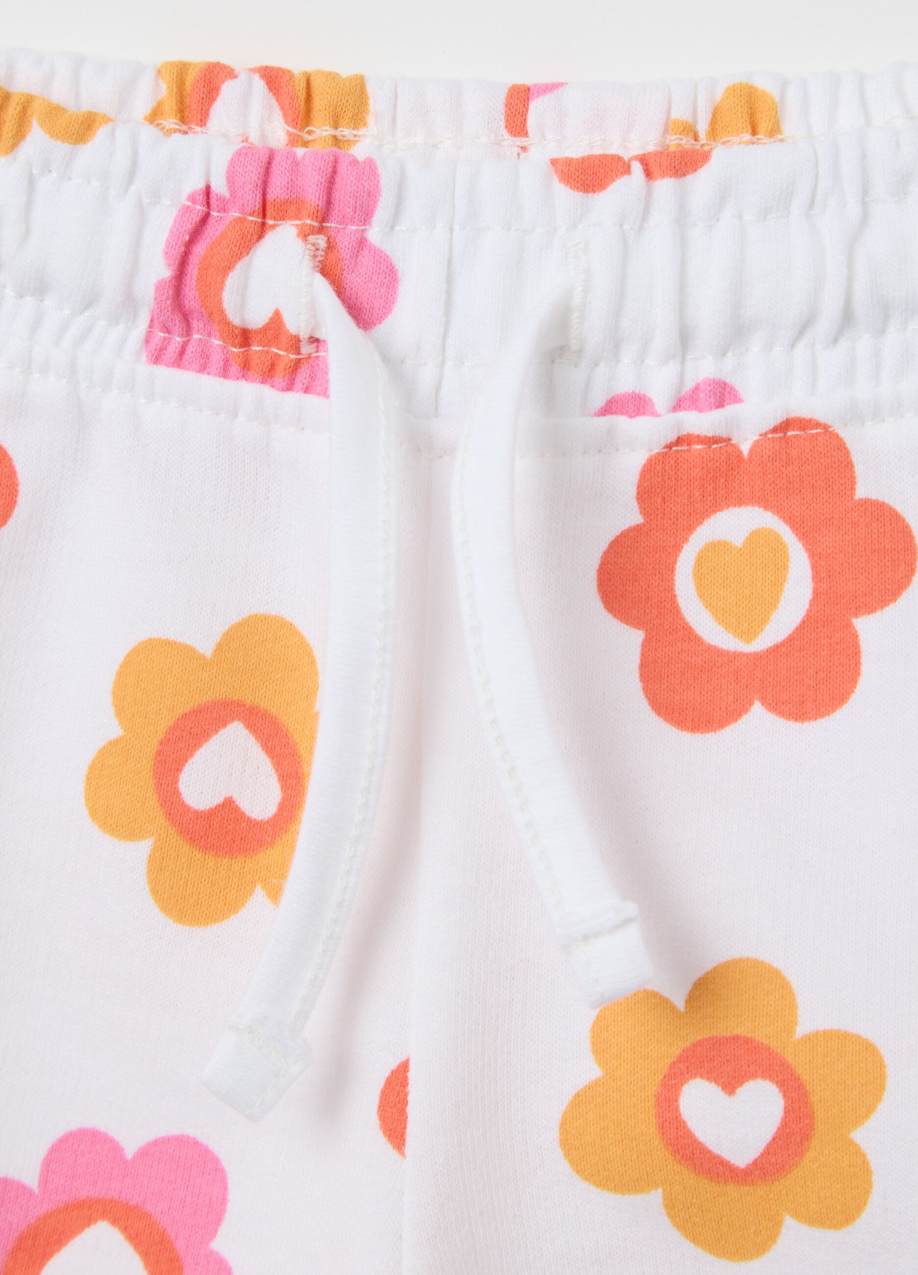 Colourful Flower Cotton Shorts