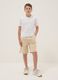 Boys&rsquo; beige pure cotton comfort-fit shorts_0