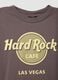 Brown pure cotton T-shirt with Hard Rock Cafe logo print_1