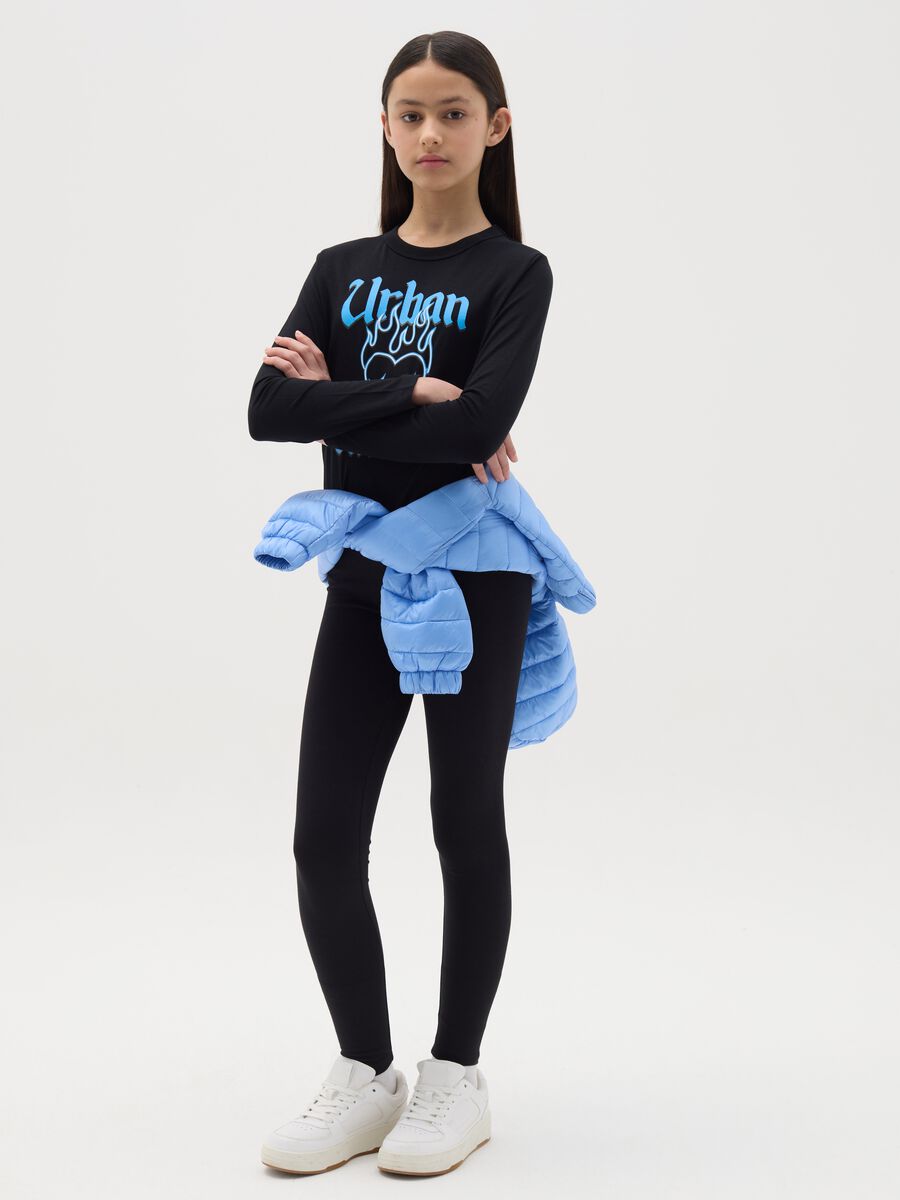 Leggings stretch tinta unita_1