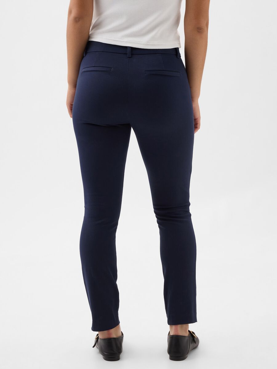 Cigarette trousers in stretch cotton_2