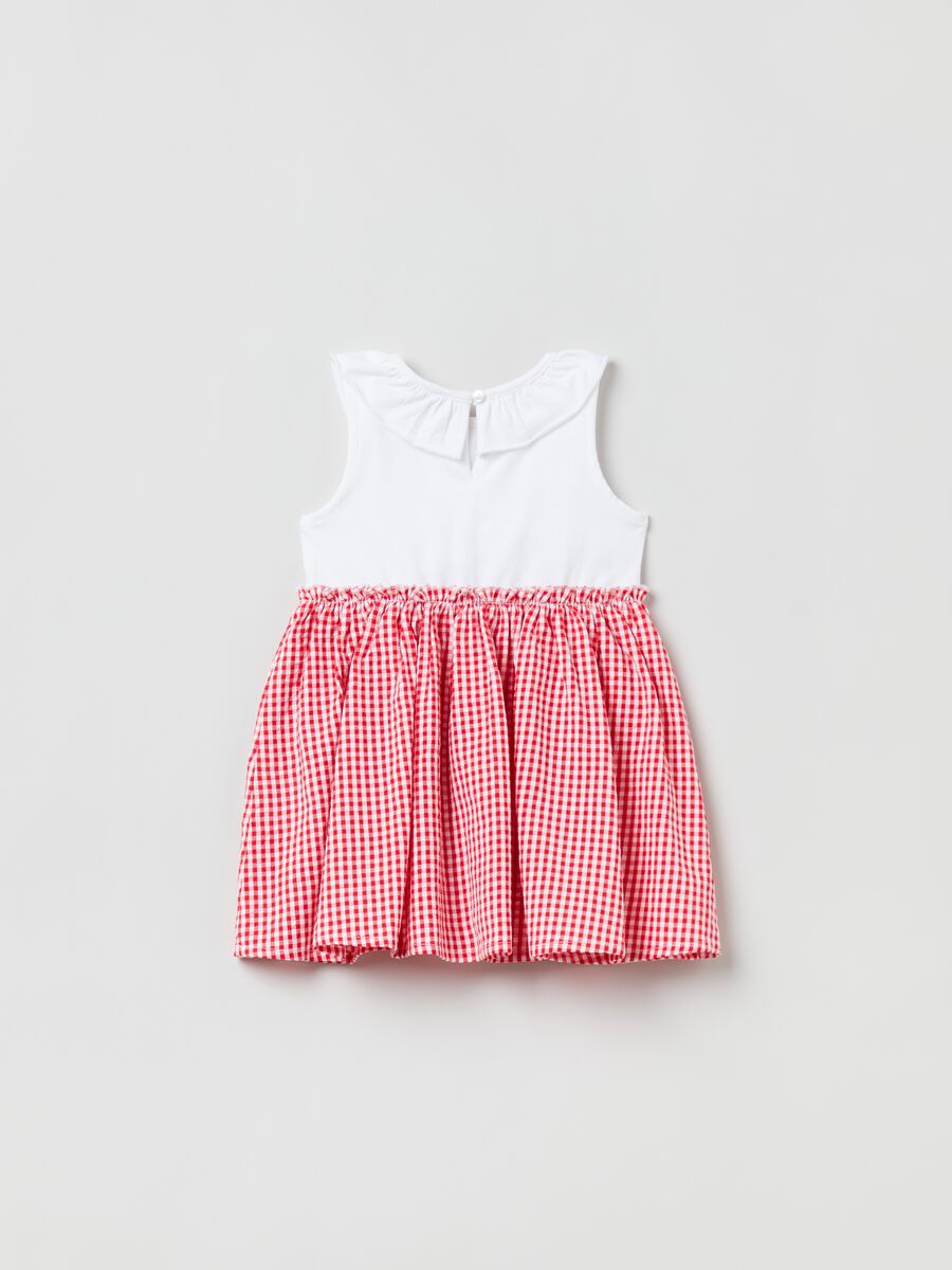 Dress with yarn-dyed gingham pattern_1