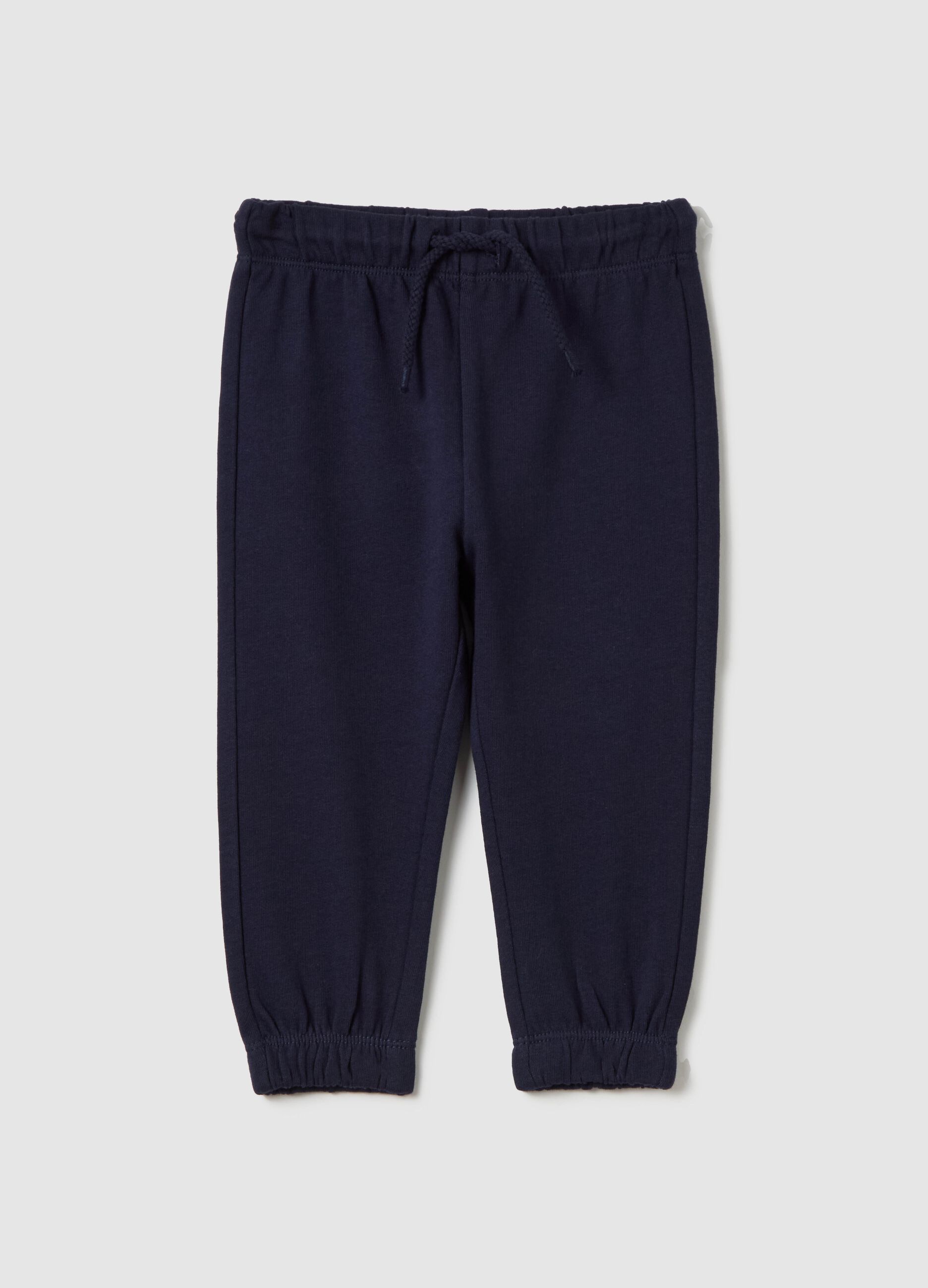 Cotton joggers with drawstring