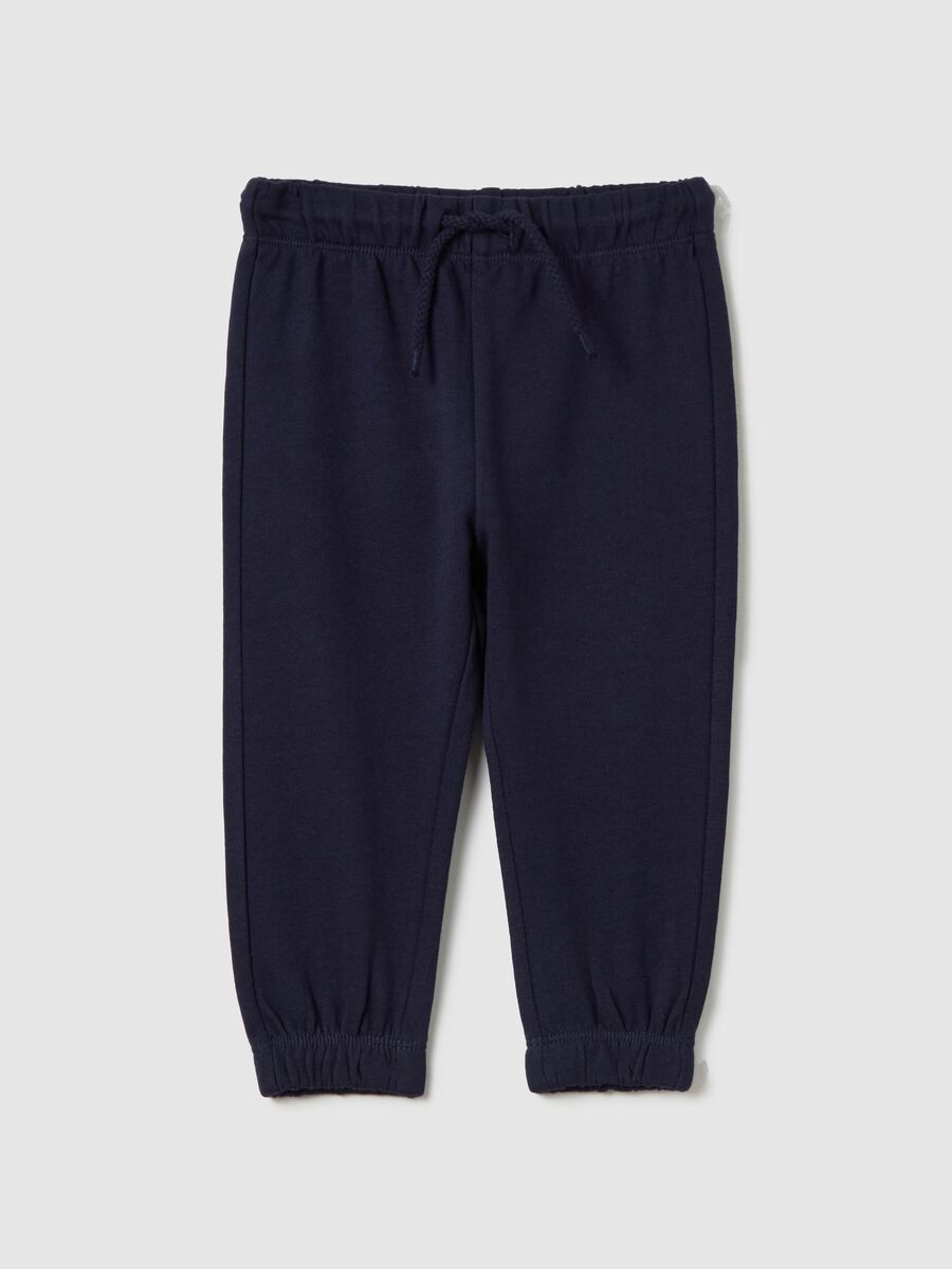 Cotton joggers with drawstring_0