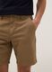 Beige chino shorts in pure cotton, regular fit_3
