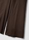 Brown wide leg linen blend trousers_5