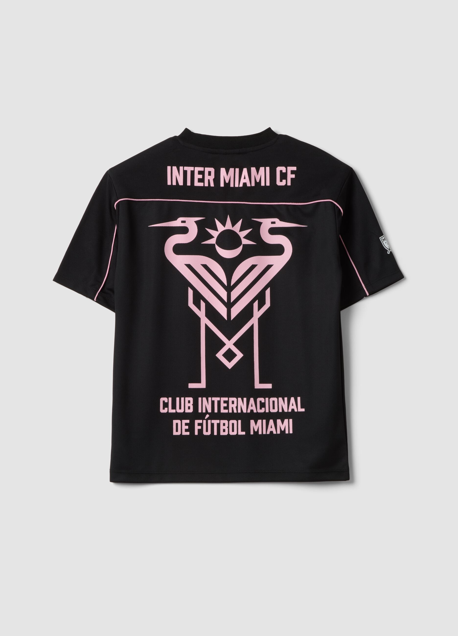 Inter Miami CF Black Cotton Regular Fit T-shirt