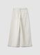 White wide-leg trousers in pure cotton_2