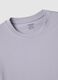 Grey long sleeve stretch cotton regular fit T-shirt_5