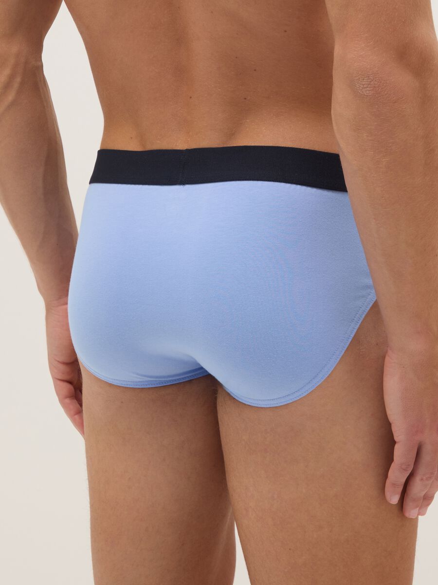 Pack of multicolour regular fit stretch cotton briefs_2