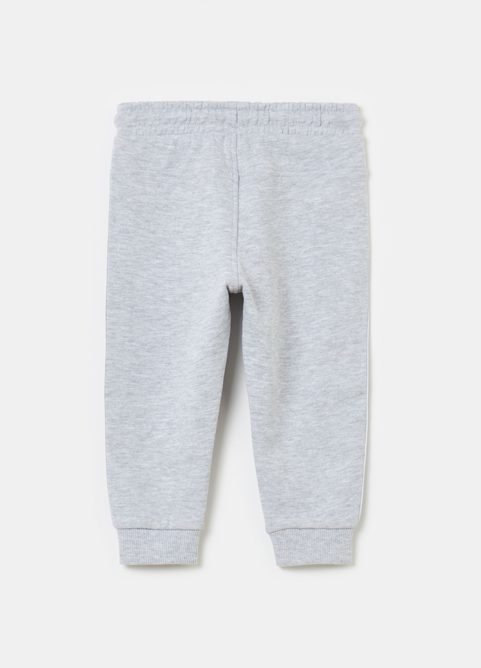 Fleece joggers with side bands