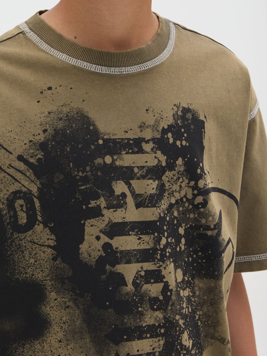 Multicolour boy's pure cotton regular fit T-shirt with graphics_2