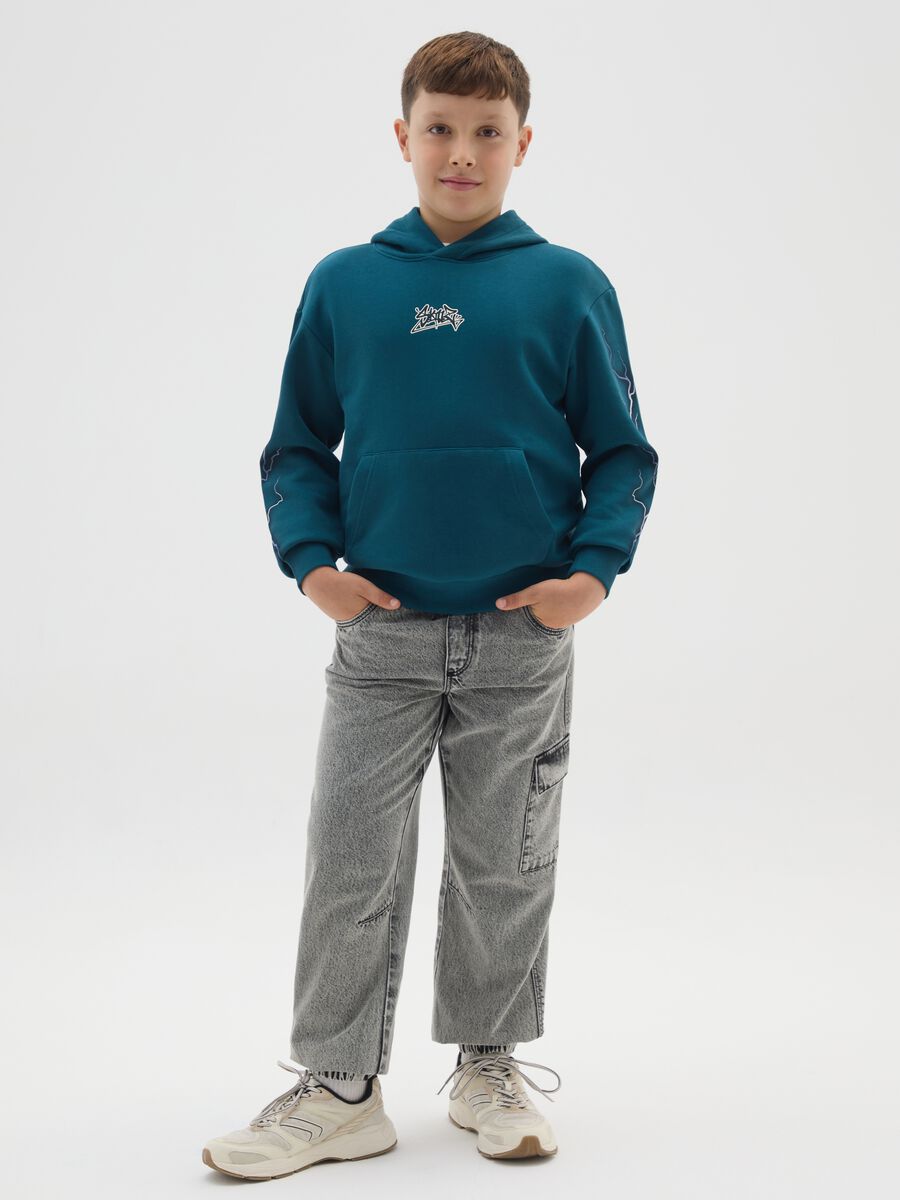 Grey jog denim for boys_0