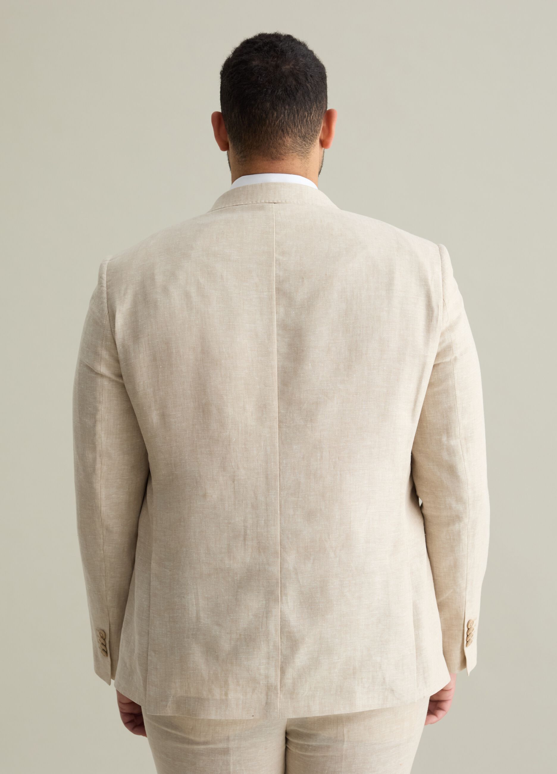 Oversized blazer in linen
