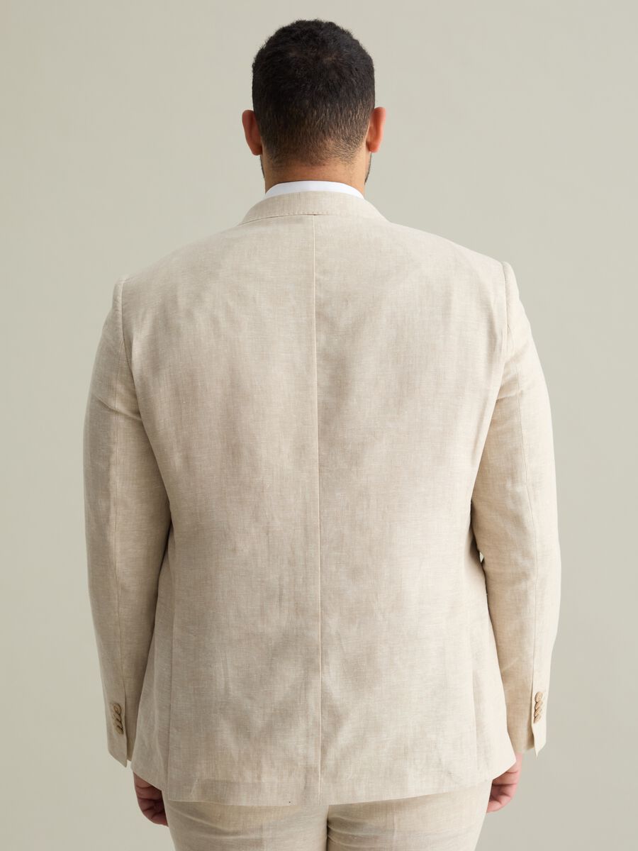 Oversized blazer in linen_2