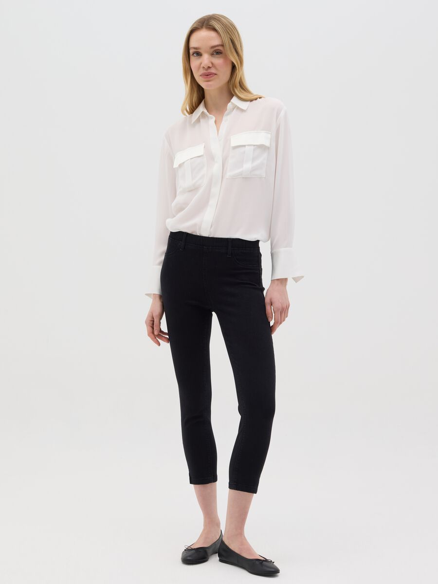 Black Stretch Skinny Jeans Ovs_0