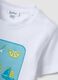White pure cotton boys&rsquo; T-shirt, regular fit, with nautical print_3