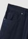 Slim Fit Stretch Cotton Blue Trousers_5