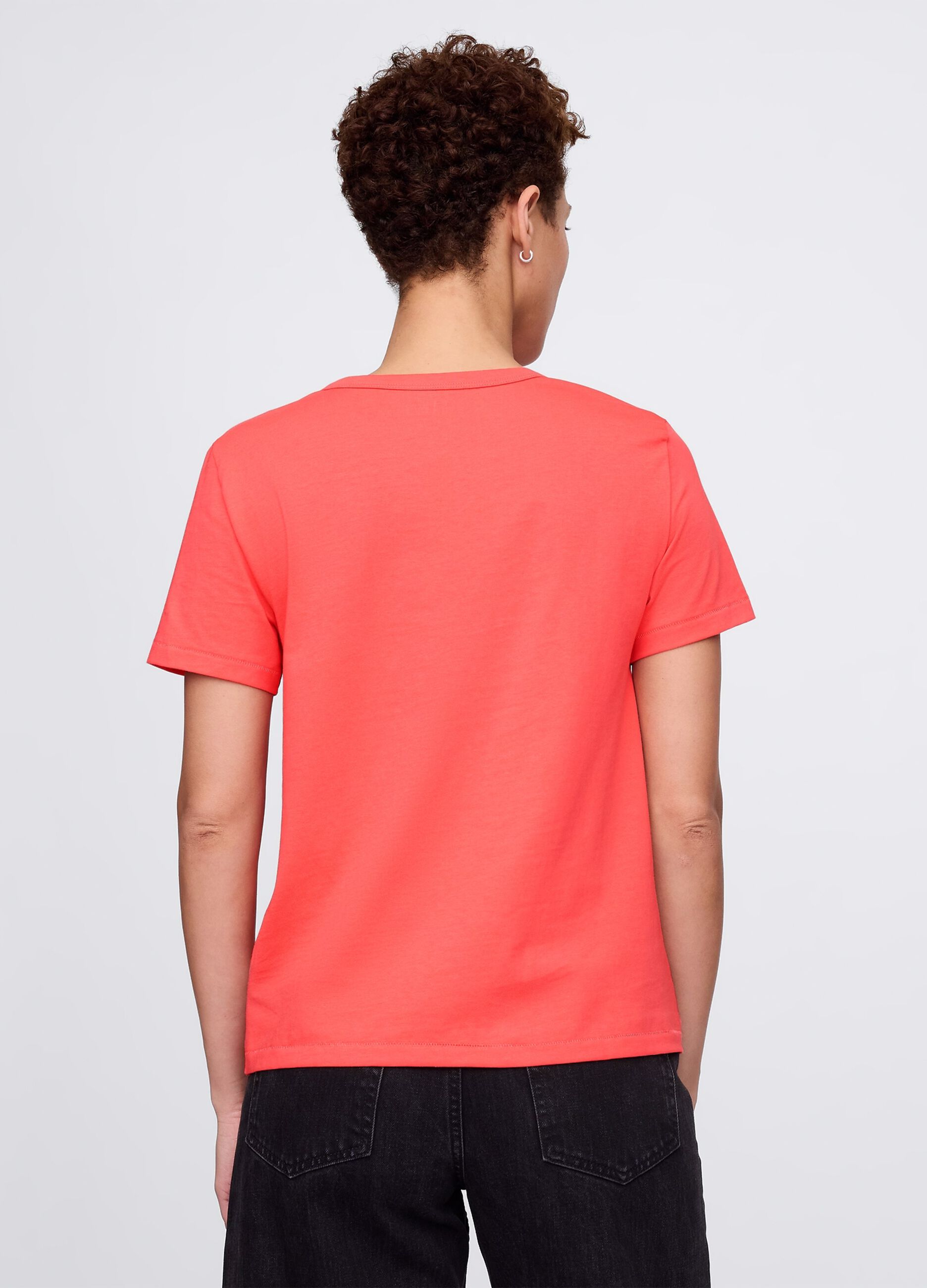 Orange T-shirt in 100% cotton