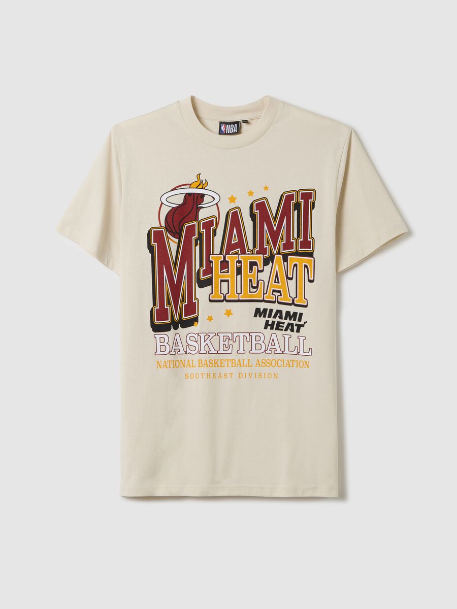 Cotton T-shirt with NBA Miami Heat print_4