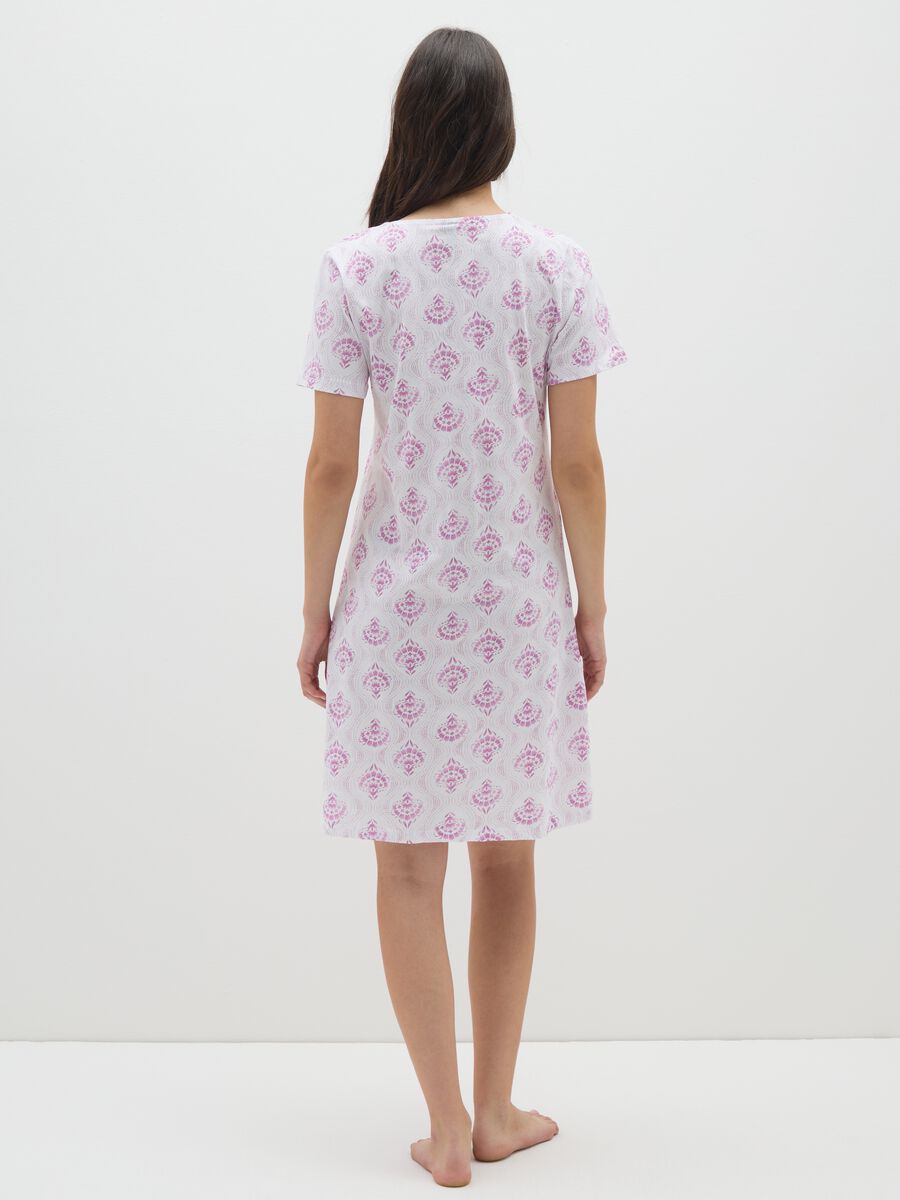 Camicia da notte in puro cotone multicolor_3