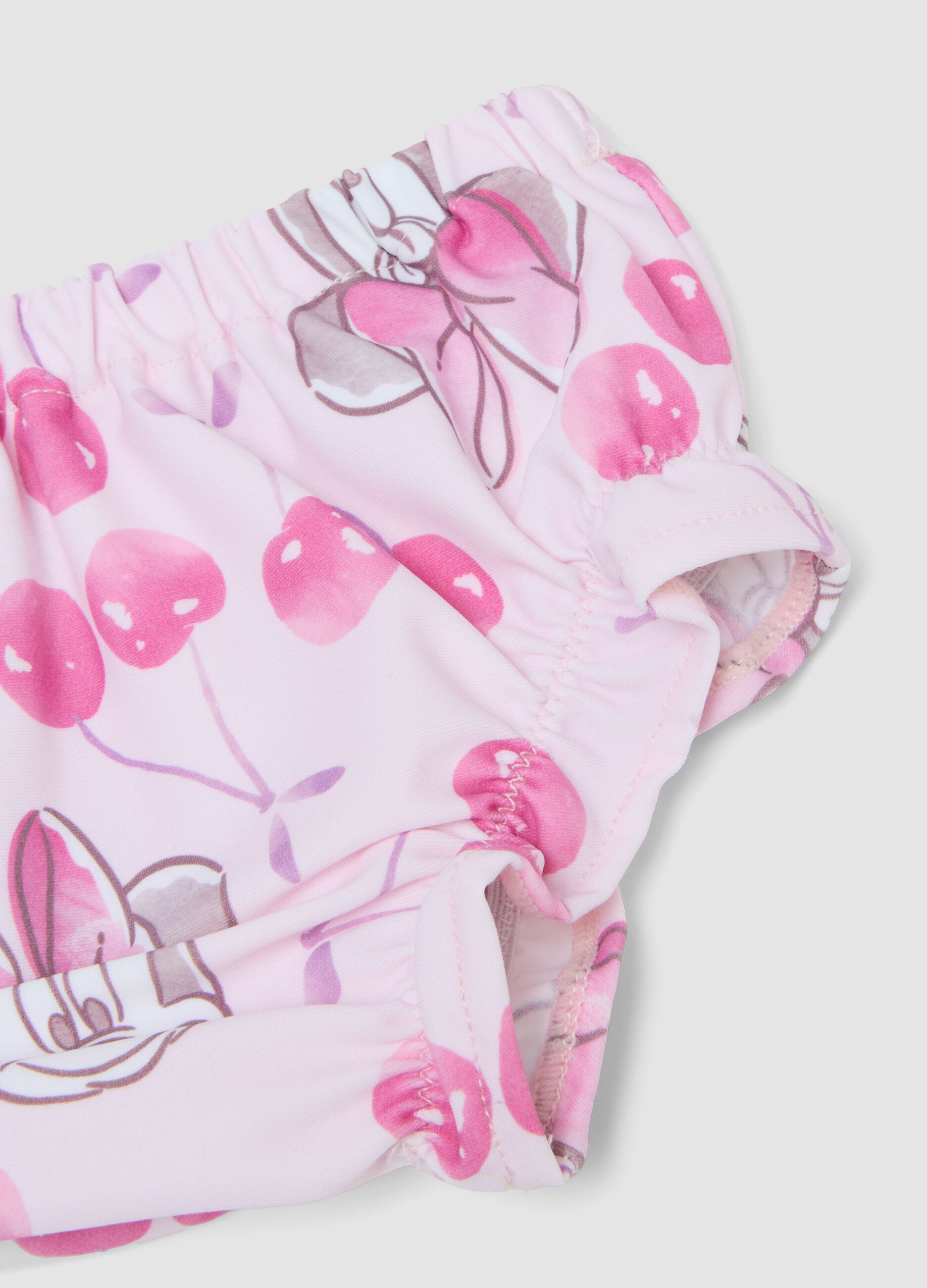 Pink Minnie print stretch bikini
