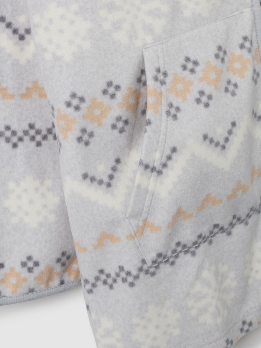 Grey robe with zip and pockets_5