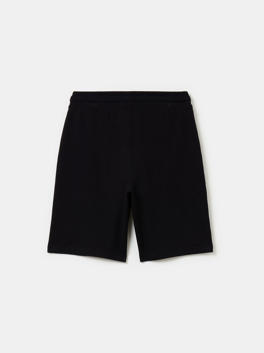 Shorts in French Terry tinta unita_0