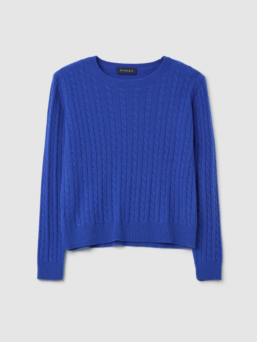 Cardigan in cable-knit cashmere_4