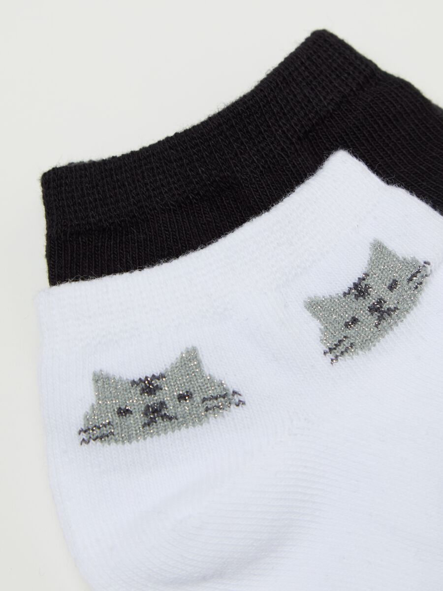 Seven-pair pack sneaker liners with kittens_2