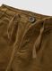 Children's brown regular fit stretch cotton blend trousers_2