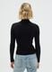 Black fitted viscose jumper_3