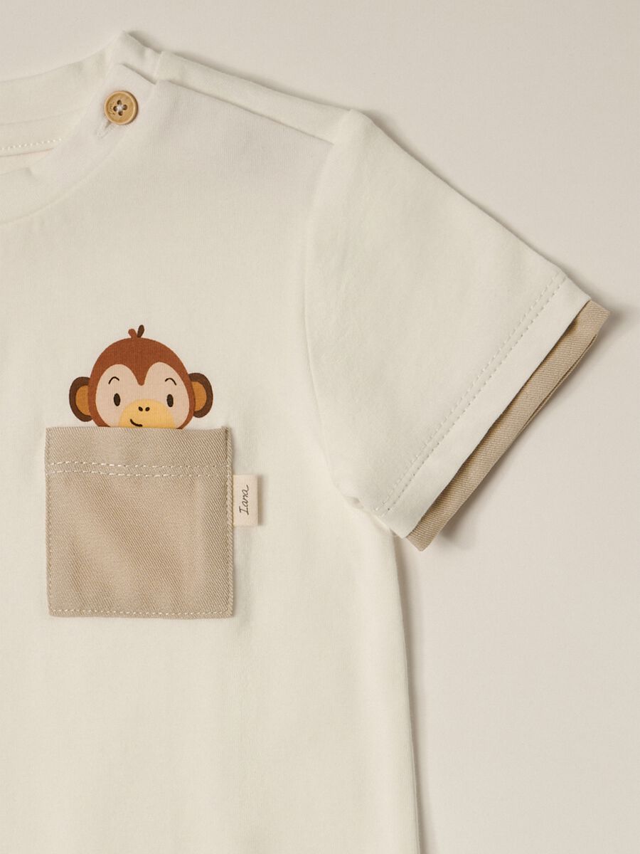 IANA newborn boy T-shirt in stretch cotton jersey_2