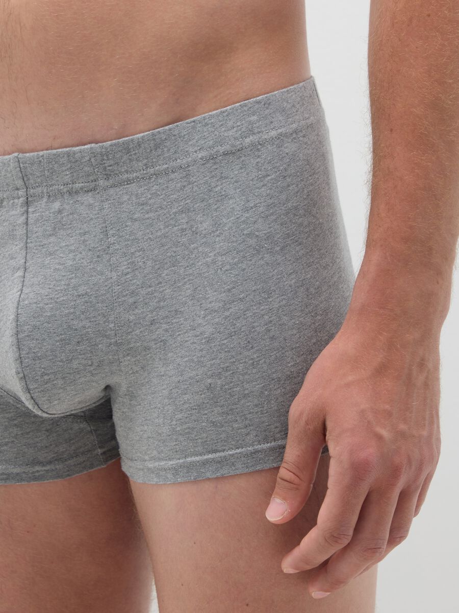 Grey Cotton Regular Fit Boxers_2