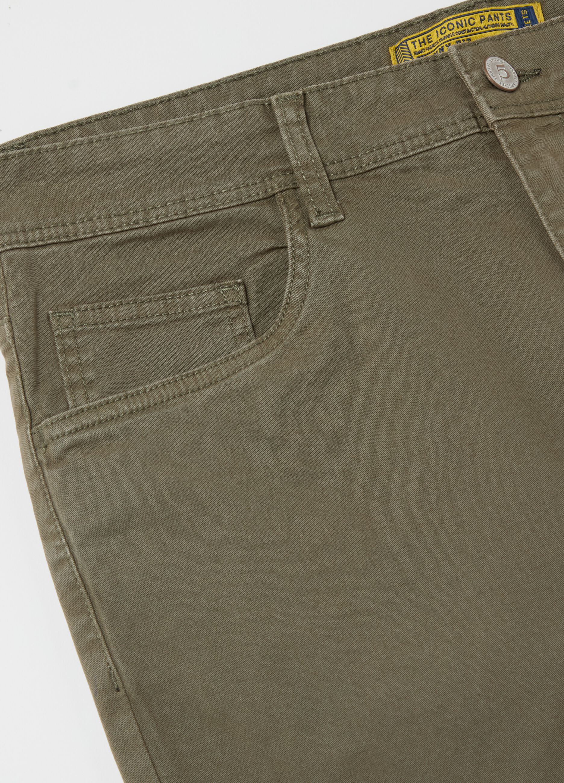 Skinny-fit trousers with five pockets