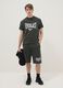 Black pure cotton regular fit t-shirt with Everlast logo_1