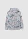 Children's grey cotton blend sweatshirt regular fit with print_0