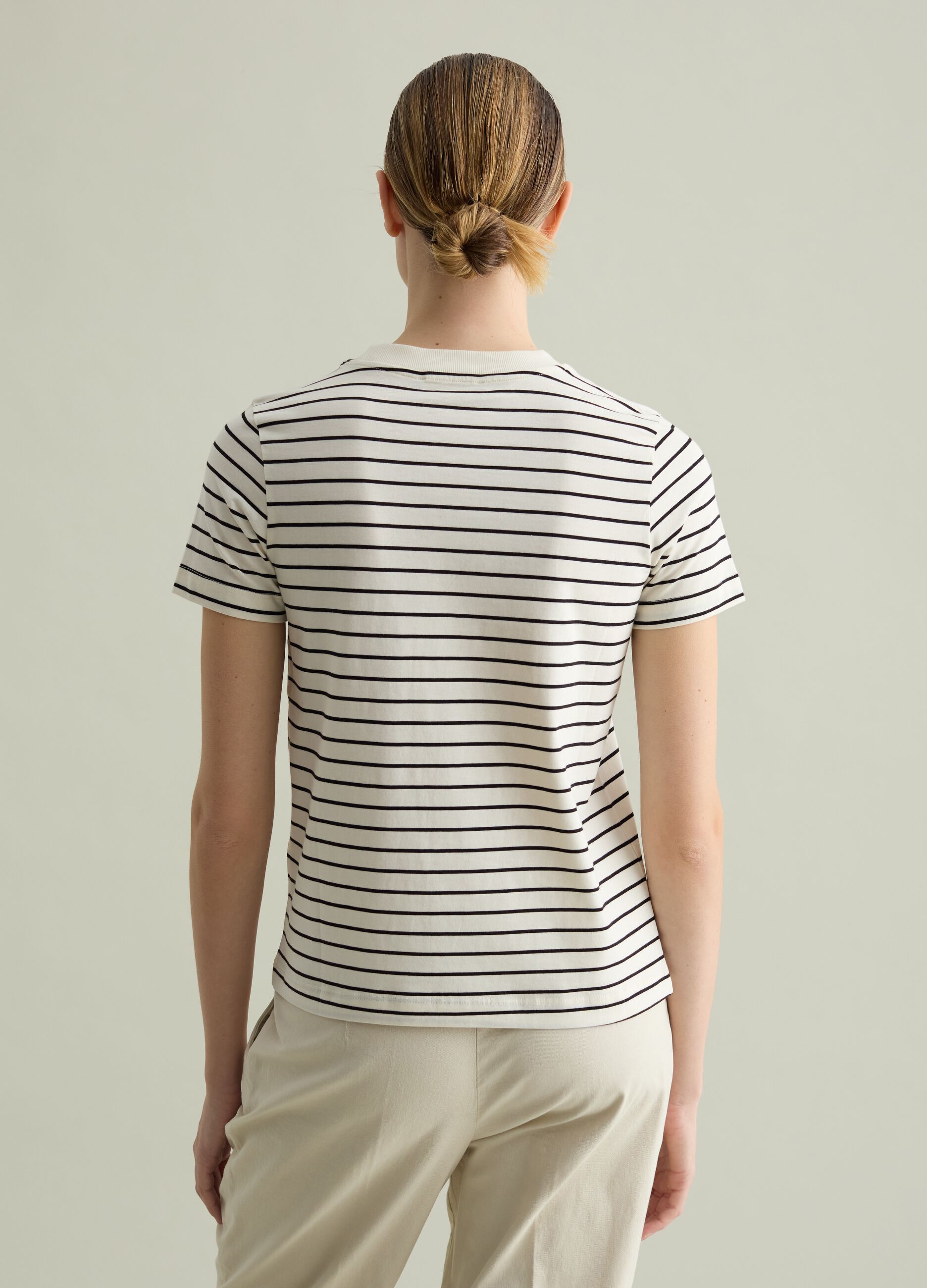 Striped Supima cotton T-shirt