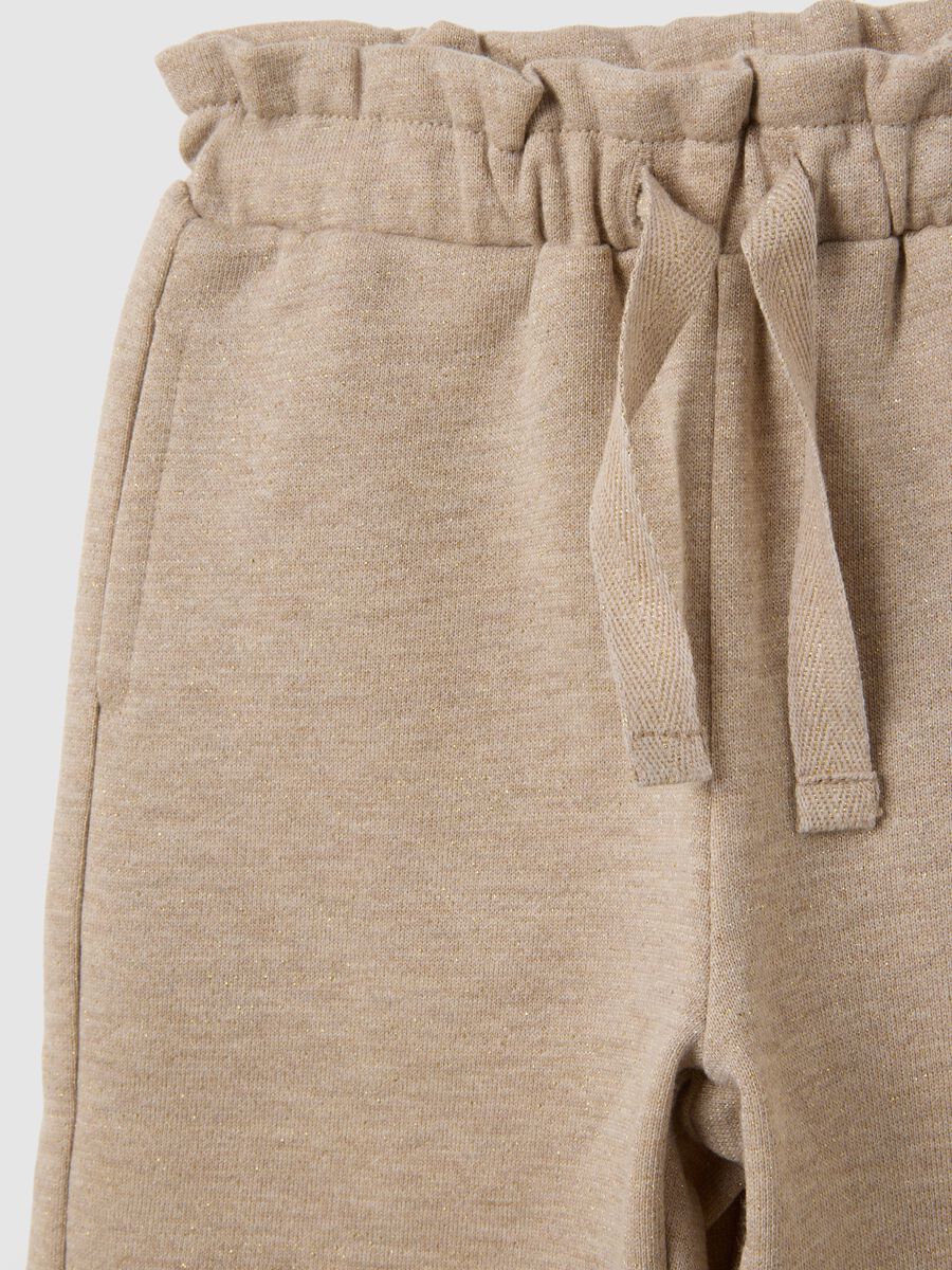 Wide Beige Trousers for Girls_2