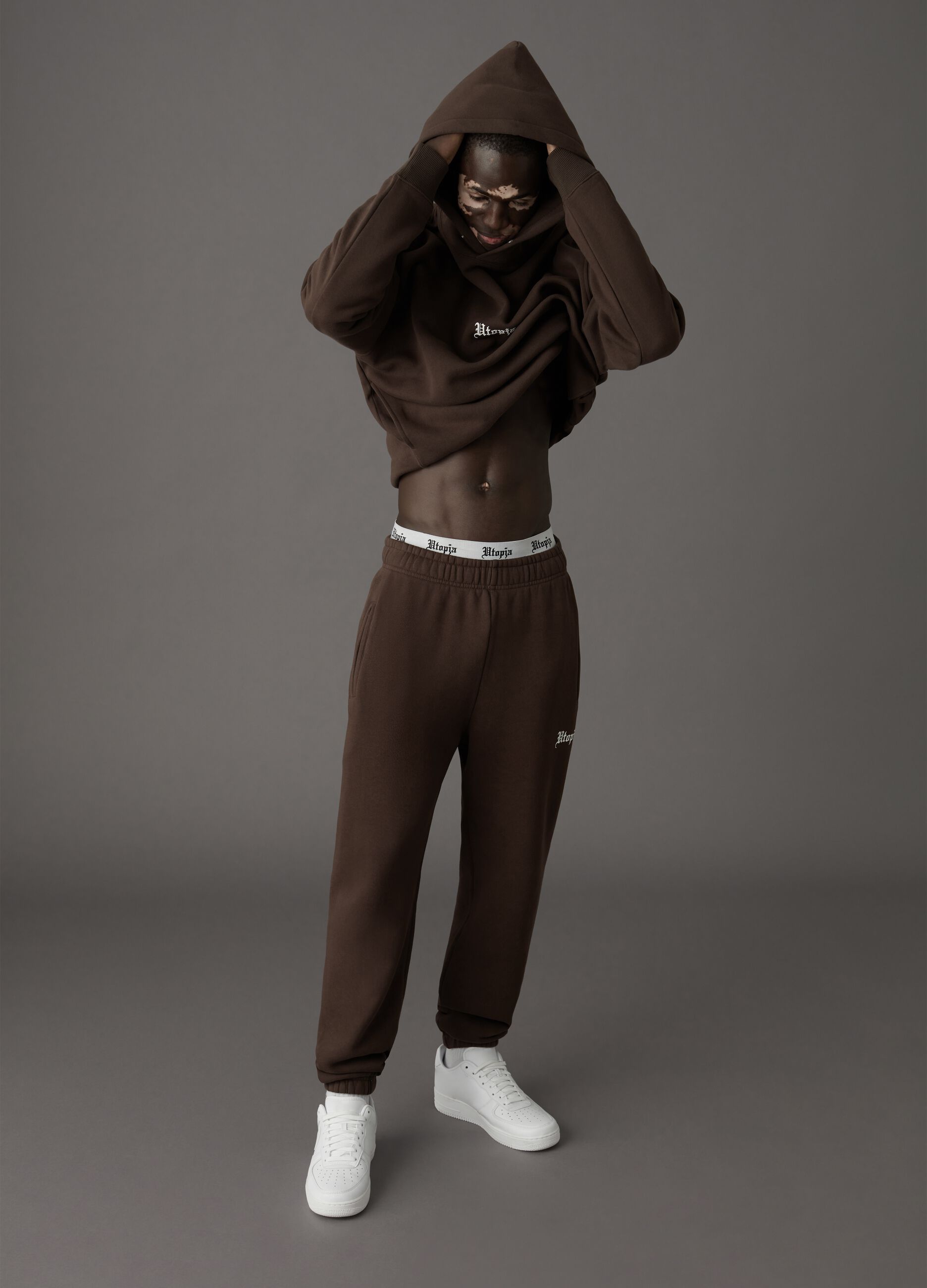 Joggers Sweatpants Chocolate Brown_0