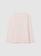Girls' Pink Pure Cotton T-shirt with Glitter_1