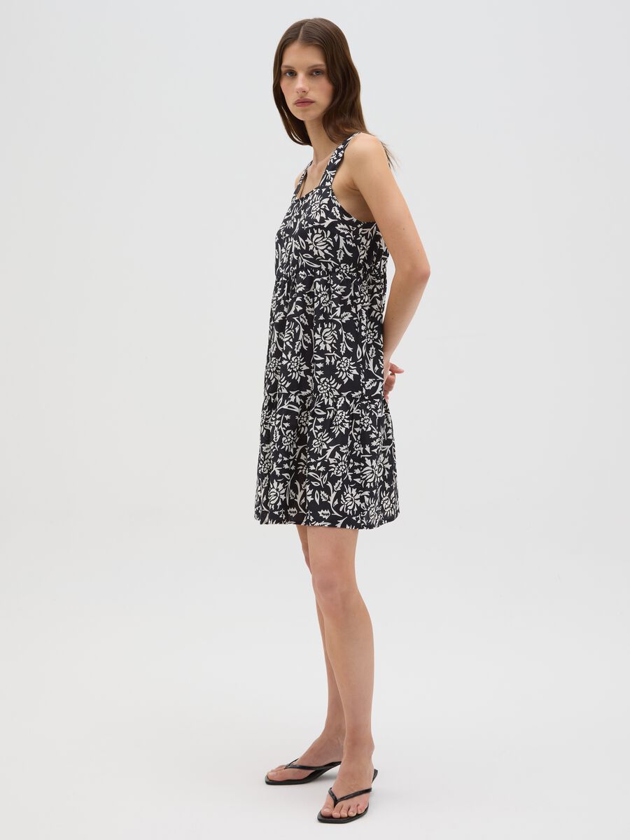 Women's multicolour pure cotton dress regular fit_2