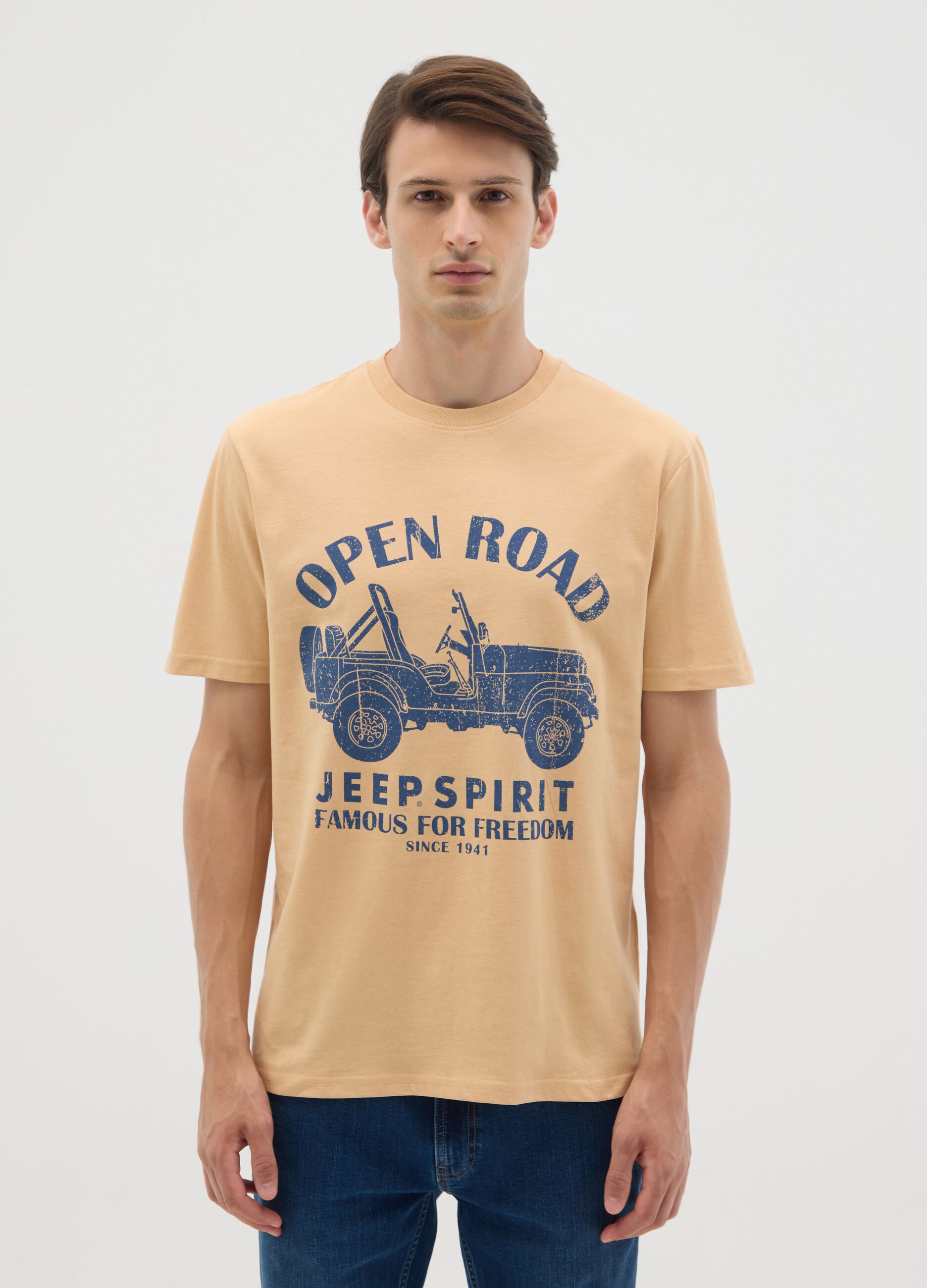 T-shirt in puro cotone multicolor regular fit