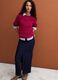 Multicolour pure cotton ribbed crew-neck jumper, regular fit_1